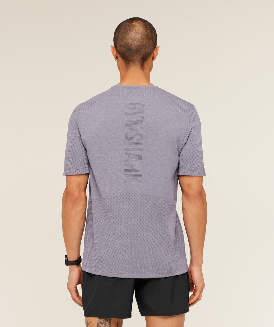 Gymshark Lightweight Seamless T-Shirt - GS Fog Purple/ Marl