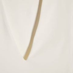 White Plunge Neckline Long Sleeve Bodysuit