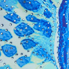 Blue Orchid Print Swimsuit