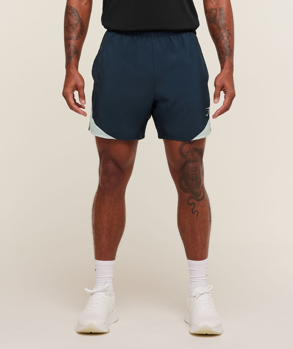 Gymshark Arrival Block 6" Shorts - Navy