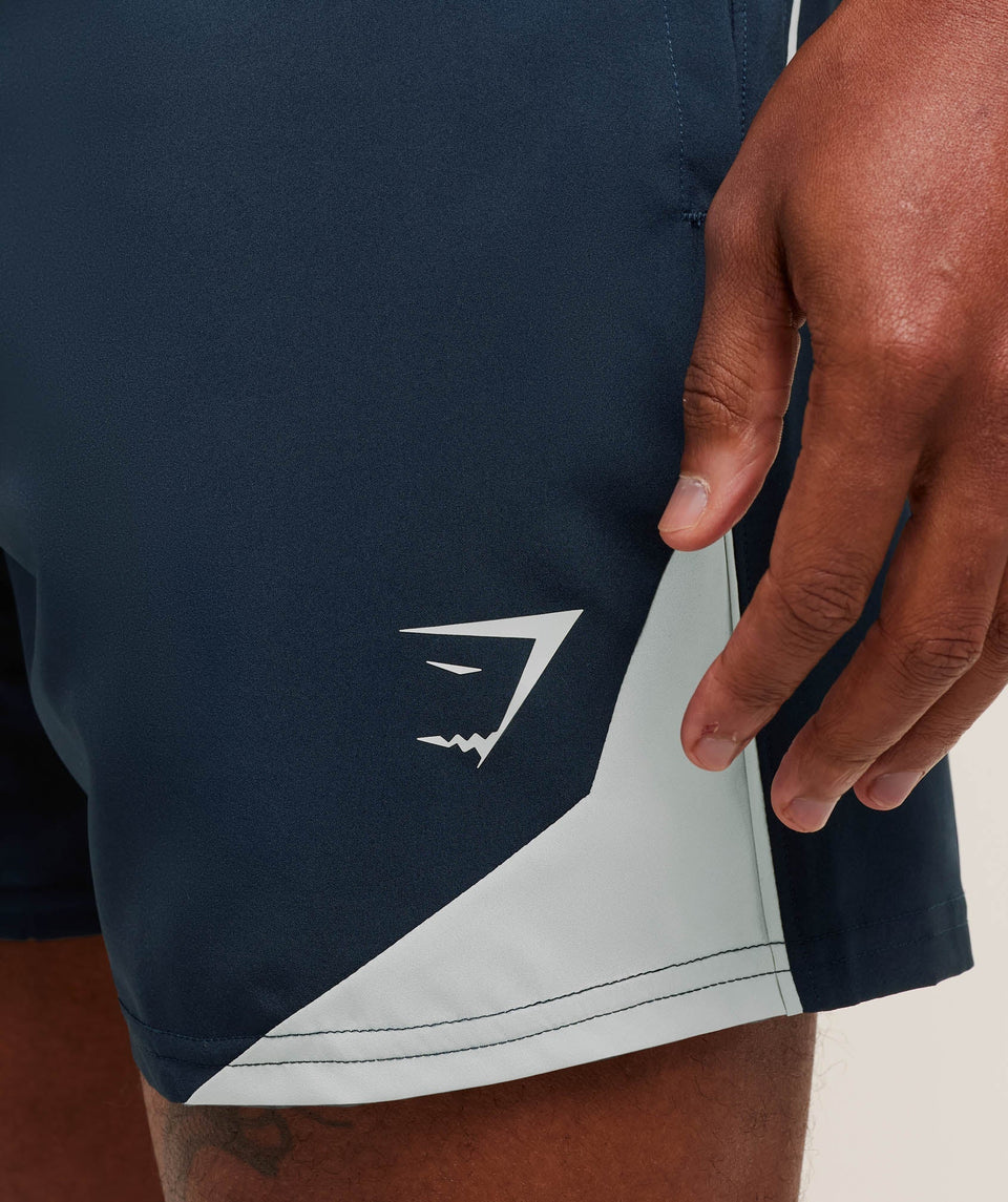 Gymshark Arrival Block 6" Shorts - Navy