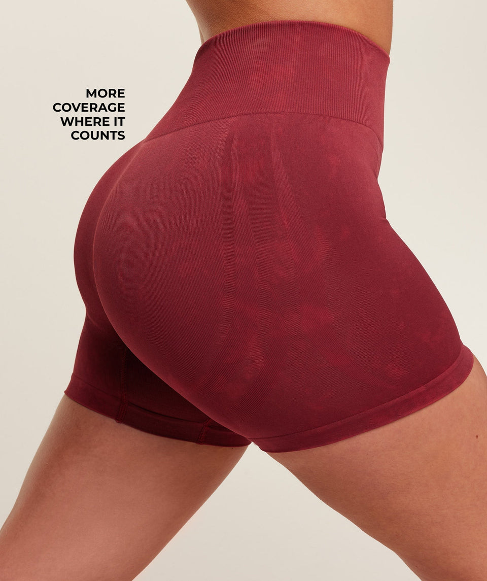 Gymshark Washed Shorts - Red Wash