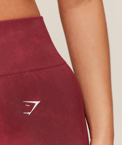Gymshark Washed Shorts - Red Wash
