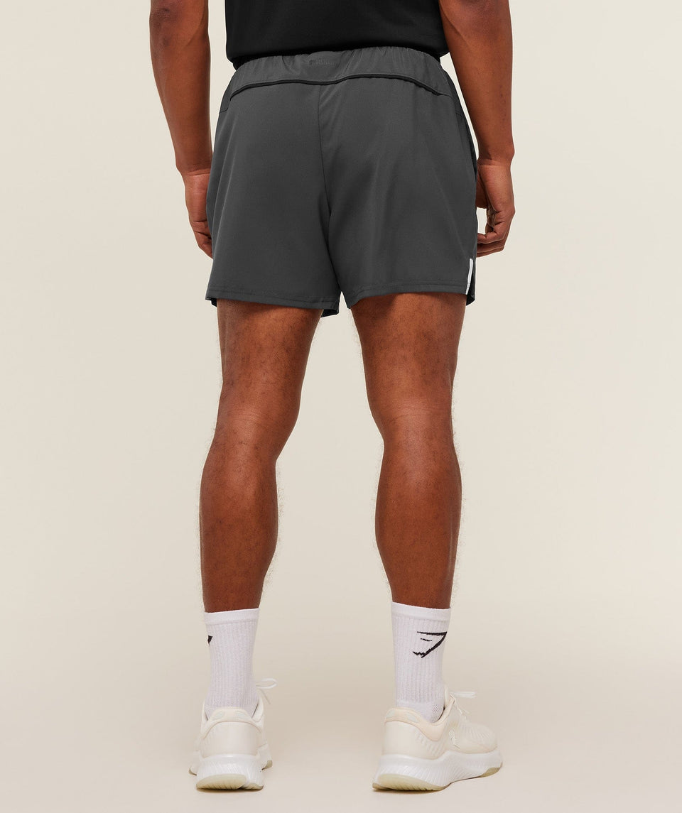 Gymshark Arrival Contrast Shorts - GS Onyx Grey/GS Black