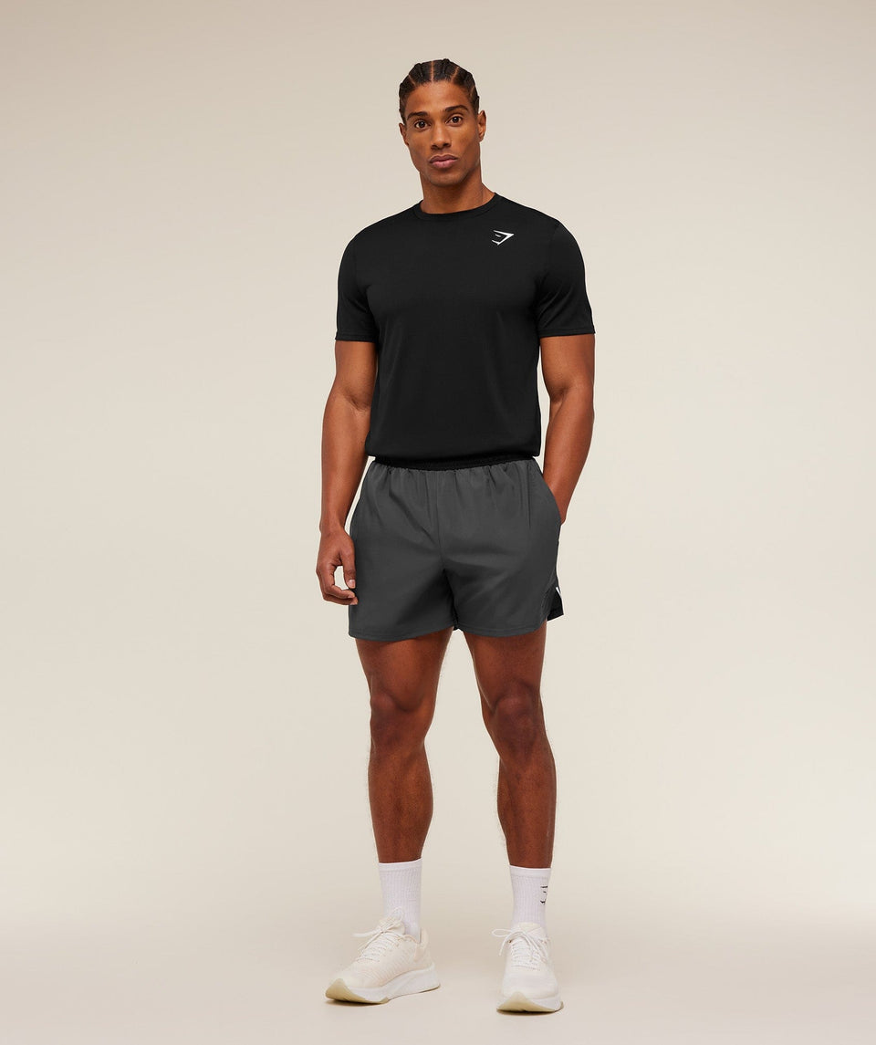 Gymshark Arrival Contrast Shorts - GS Onyx Grey/GS Black