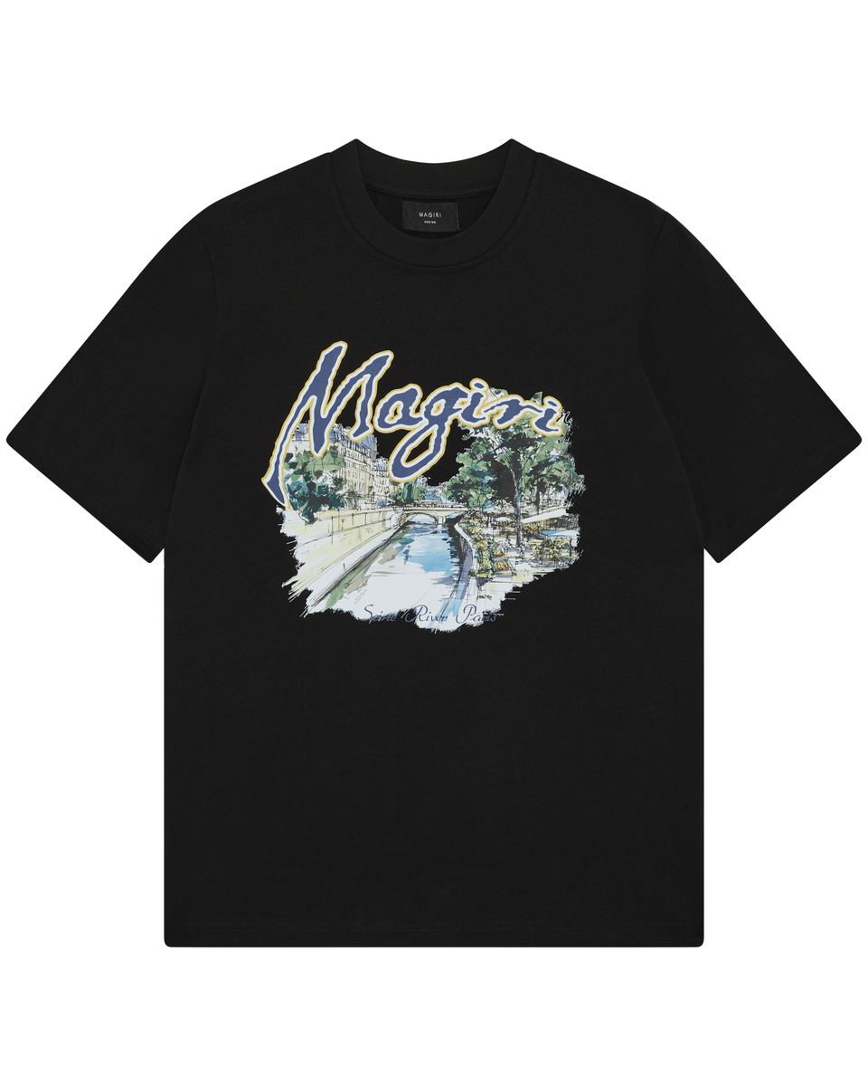 Magiri Seine River Printed T-Shirt in Black