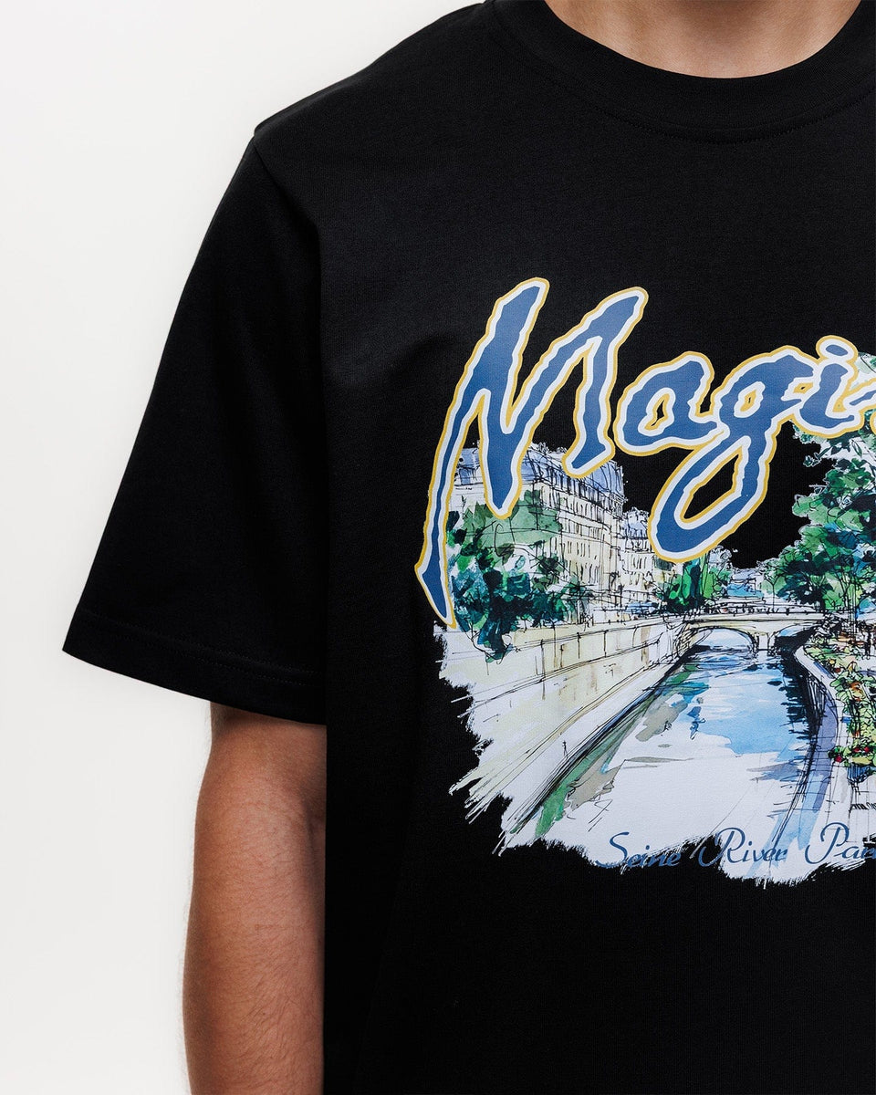 Magiri Seine River Printed T-Shirt in Black