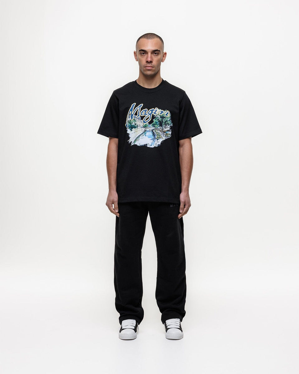 Magiri Seine River Printed T-Shirt in Black