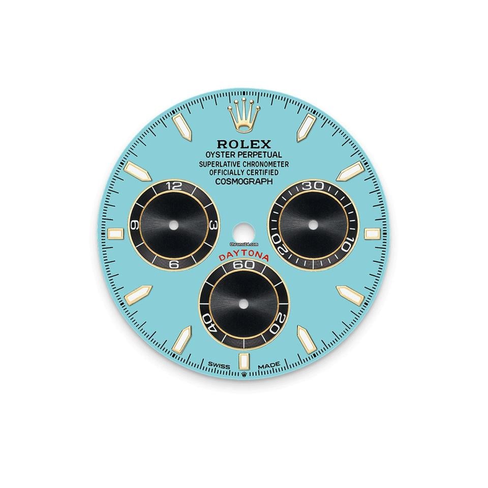Rolex | Daytona | 126518ln-0014 | Yellow gold | 40 mm | Rubber | Turquoise | Automatic