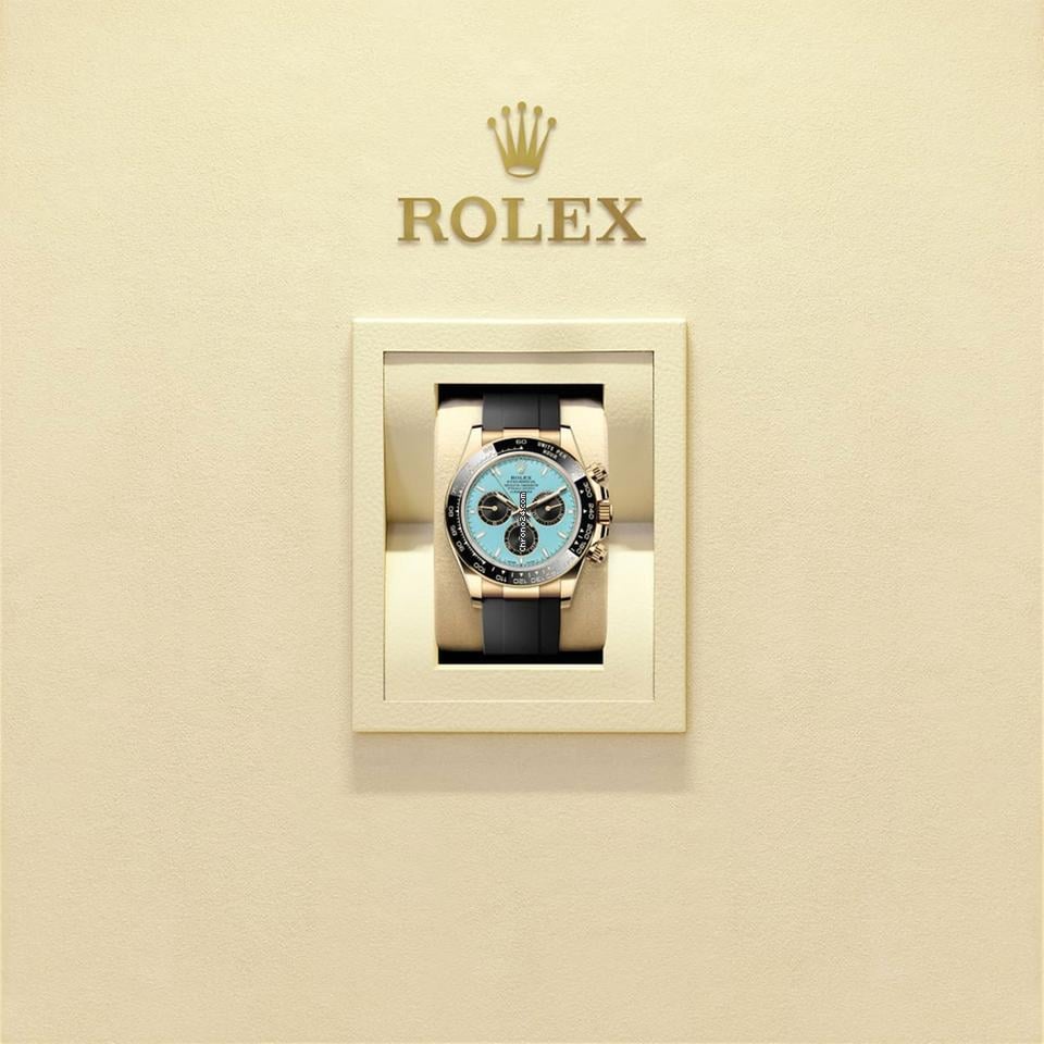 Rolex | Daytona | 126518ln-0014 | Yellow gold | 40 mm | Rubber | Turquoise | Automatic