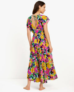 Orchid Bloom Maxi Cover Up Dress