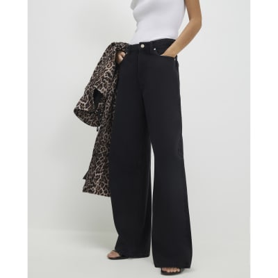 Black Classic Barrel Jeans