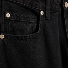 Black Classic Barrel Jeans