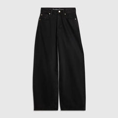 Black Classic Barrel Jeans