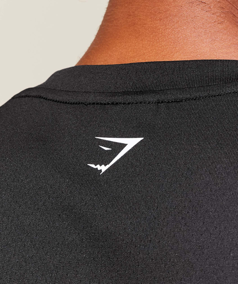 Gymshark S&C Graphic Cut Off Tank - Black