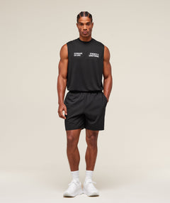 Gymshark S&C Graphic Cut Off Tank - Black