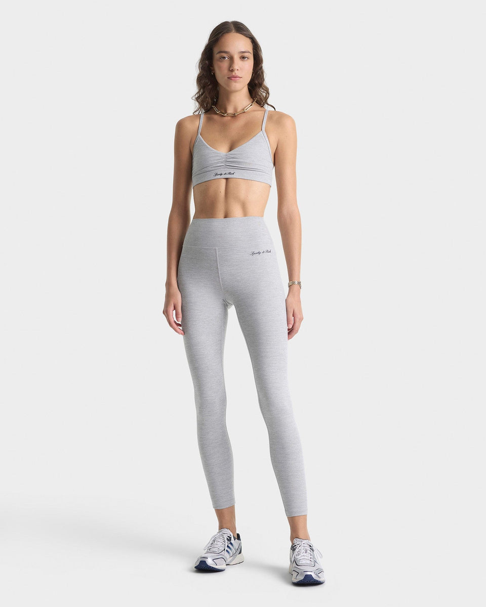 Signature Logo Mini Sports Bra - Heather Gray