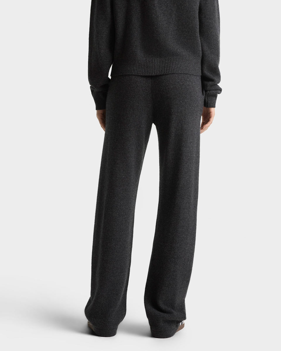 SRC Cashmere Trousers - Dark Grey/White