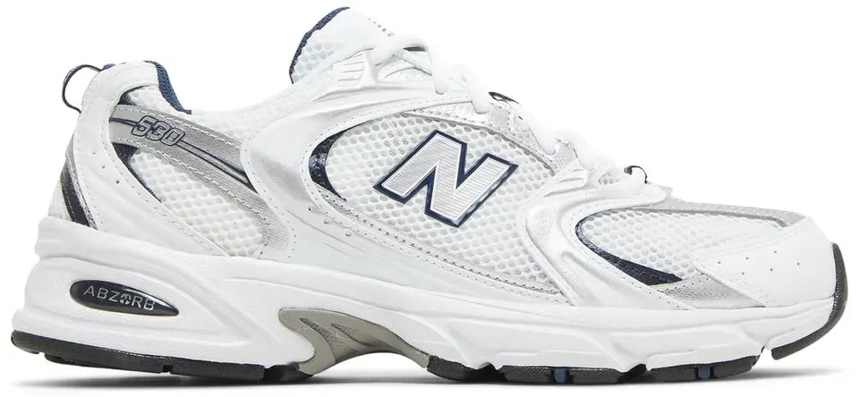 New Balance 530 White Silver Navy