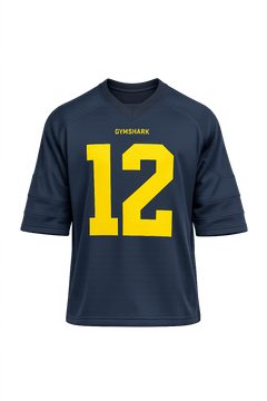 Gymshark American Football Jersey Heavy Blue