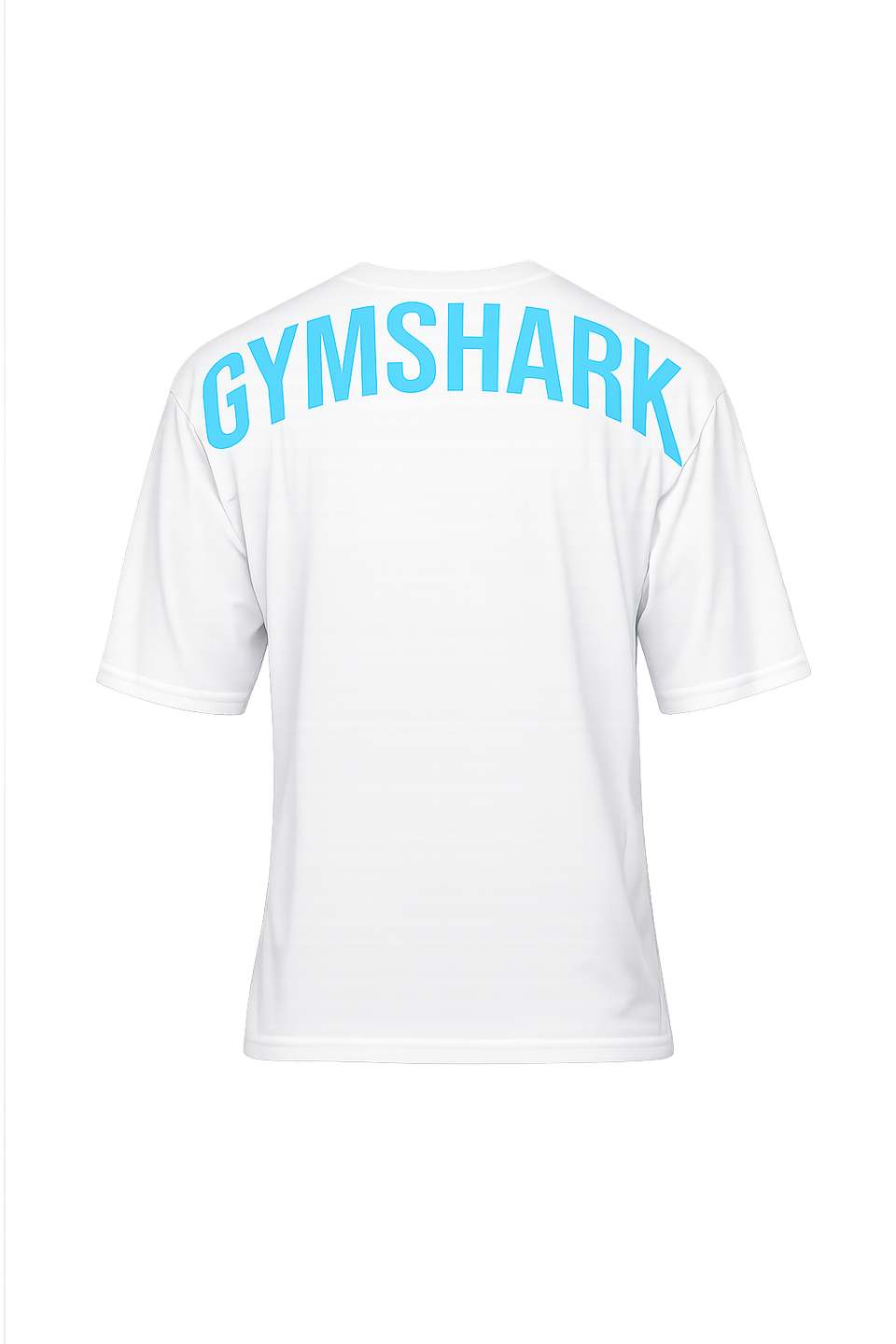Gymshark Power T-Shirt oversized fit GS White/GS Brand Blue