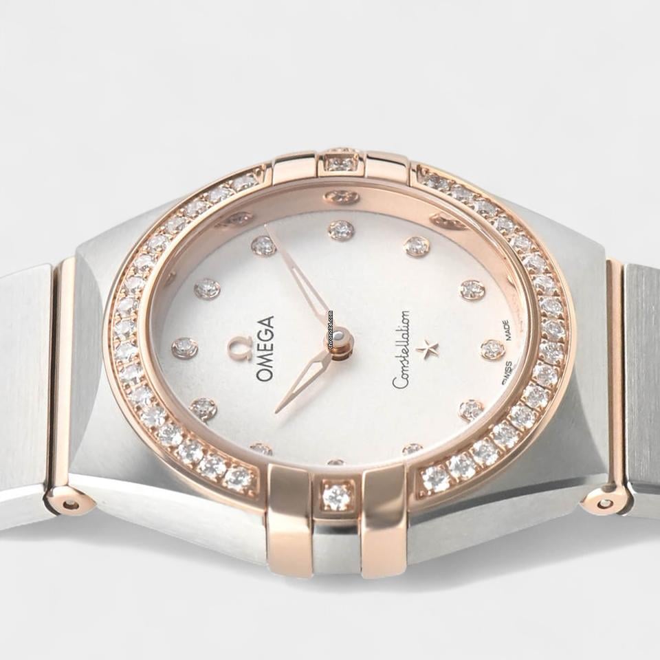 Omega Constellation Quartz Manhattan Quartz / Diamonds / Steel&Rose gold / 28 mm / 131.25.28.60.52.001