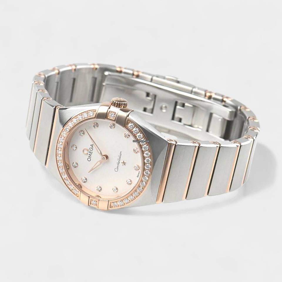 Omega Constellation Quartz Manhattan Quartz / Diamonds / Steel&Rose gold / 28 mm / 131.25.28.60.52.001