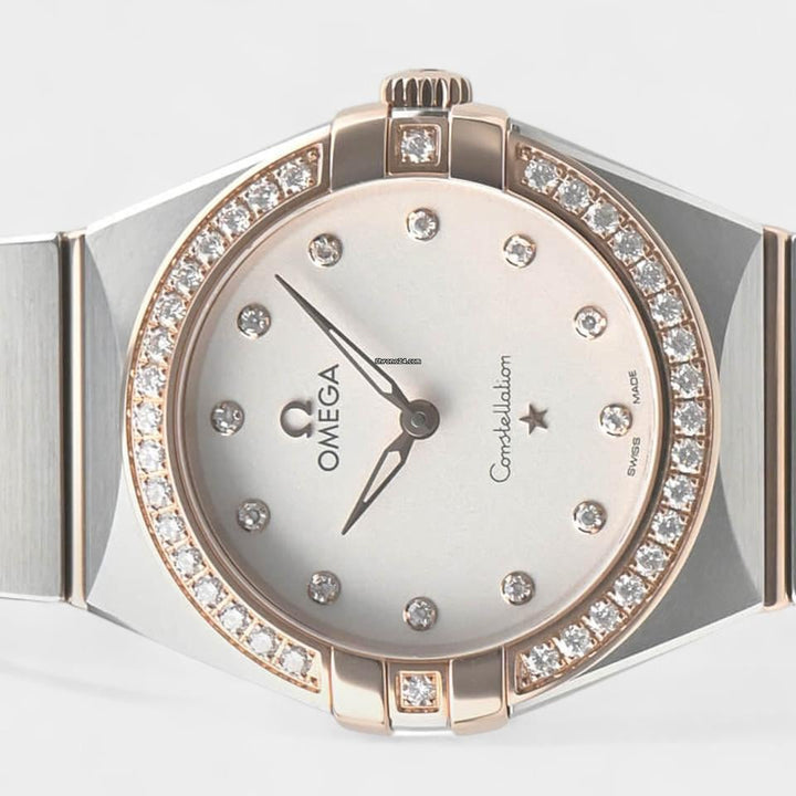 Omega Constellation Quartz Manhattan Quartz / Diamonds / Steel&Rose gold / 28 mm / 131.25.28.60.52.001