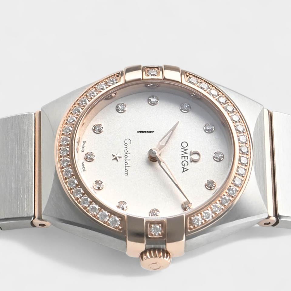 Omega Constellation Quartz Manhattan Quartz / Diamonds / Steel&Rose gold / 28 mm / 131.25.28.60.52.001