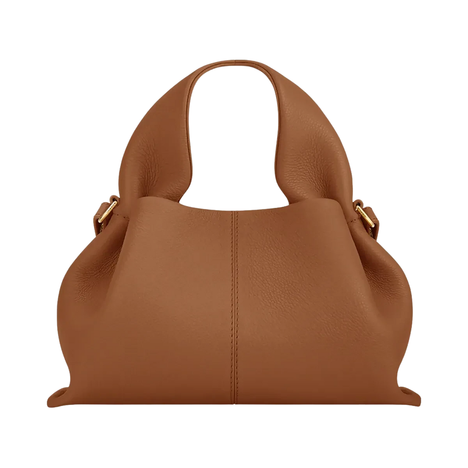 Polene Numero Neuf Mini Textured Camel