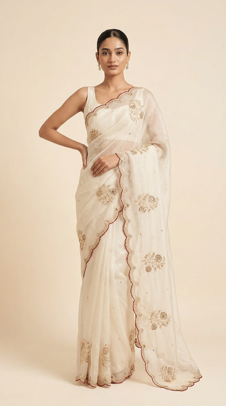 Royal Neelam Banarasi Silk Saree With Silver Zari Border