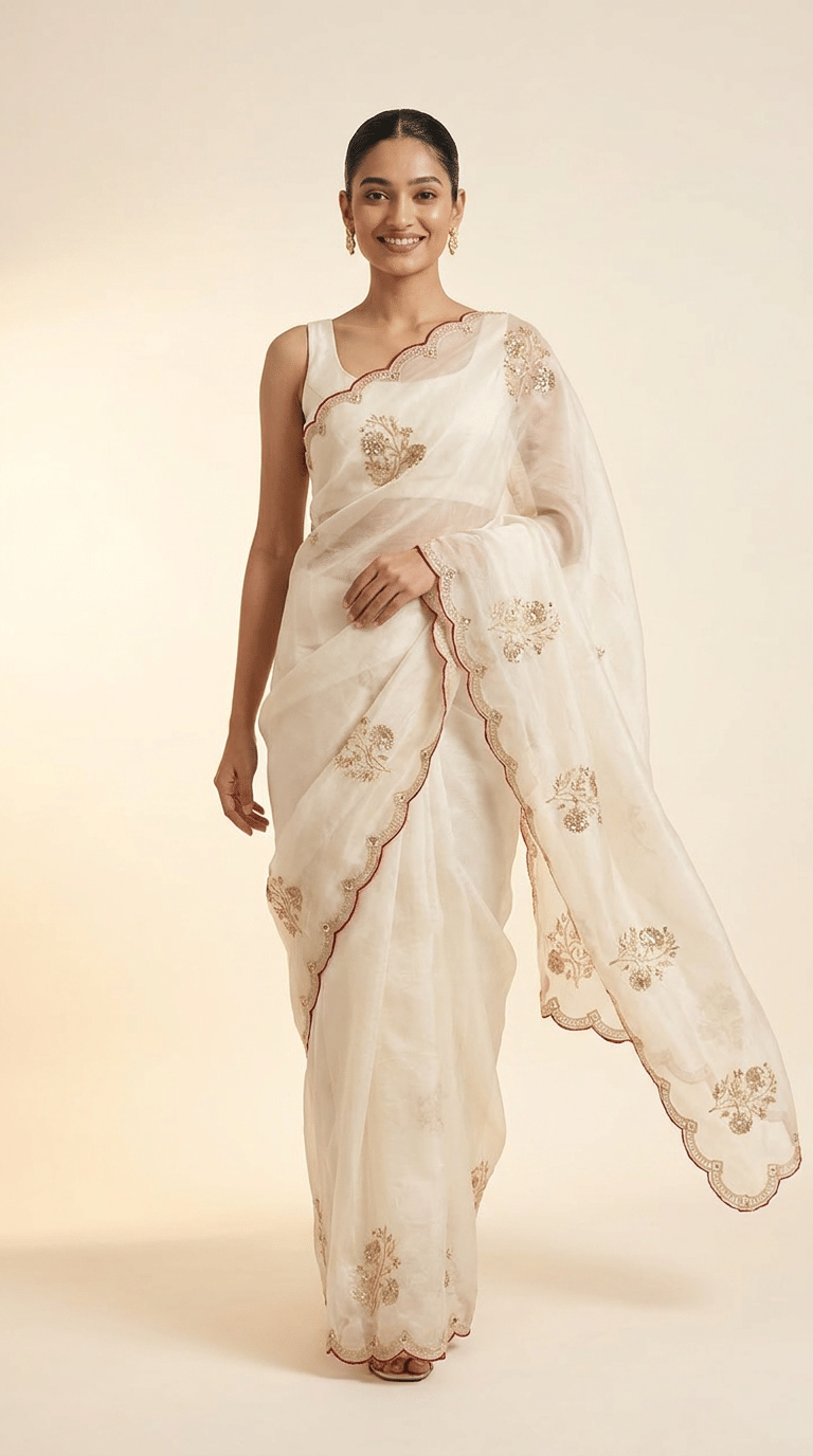 Royal Neelam Banarasi Silk Saree With Silver Zari Border