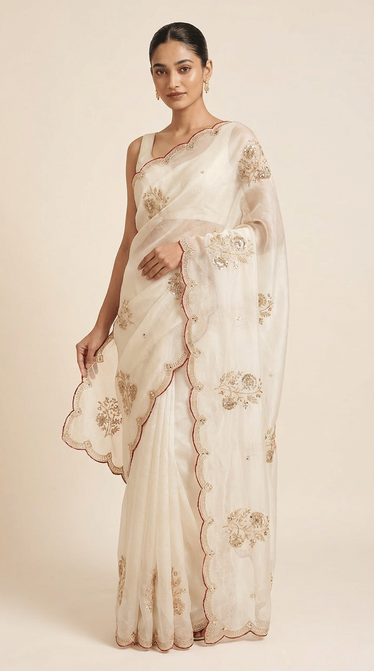 Royal Neelam Banarasi Silk Saree With Silver Zari Border