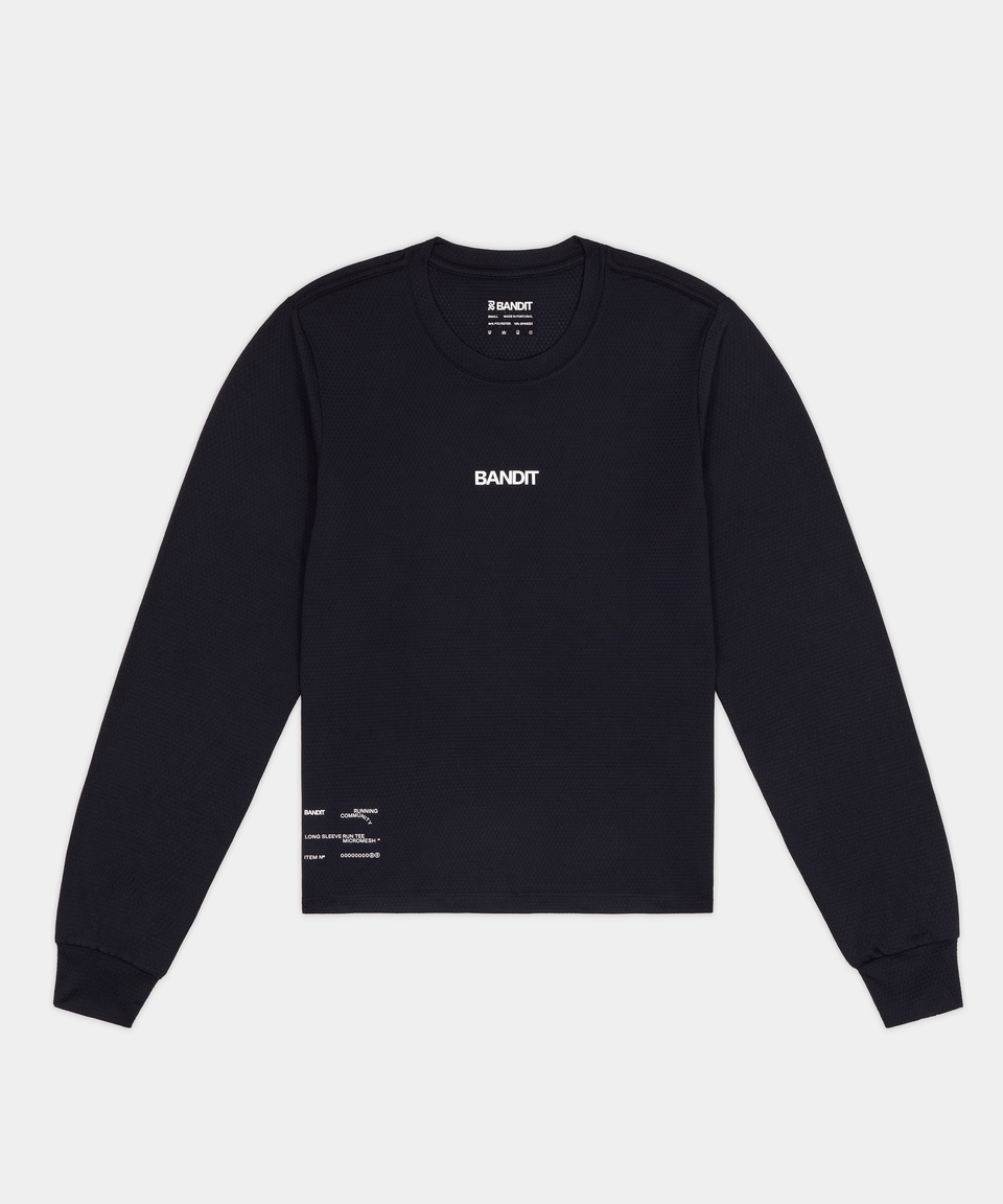 Bandit Womens Micromesh Long Sleeve Black