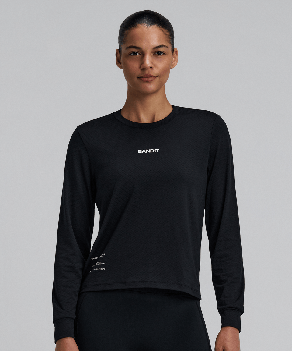 Bandit Womens Micromesh Long Sleeve Black