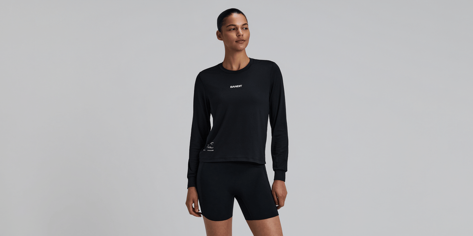 Bandit Womens Micromesh Long Sleeve Black