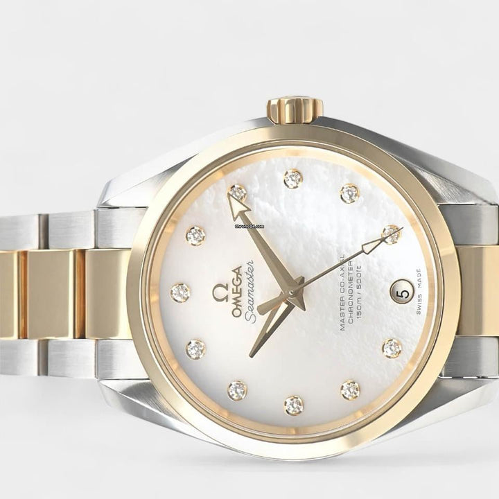 Omega Seamaster Aqua Terra Co-axial Steel&Yellow gold / 38.5 mm Box&Papers 231.20.39.21.55.004