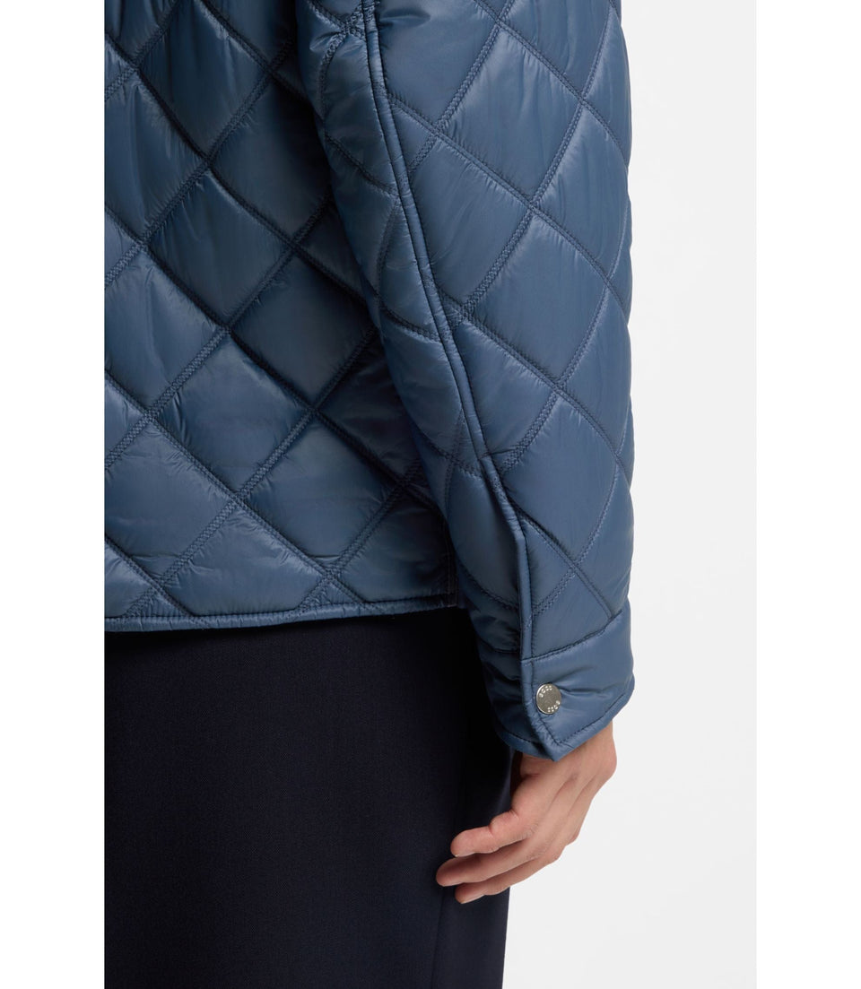 Boss Water Repellent Jacket With Mixed Quilting Light Blue