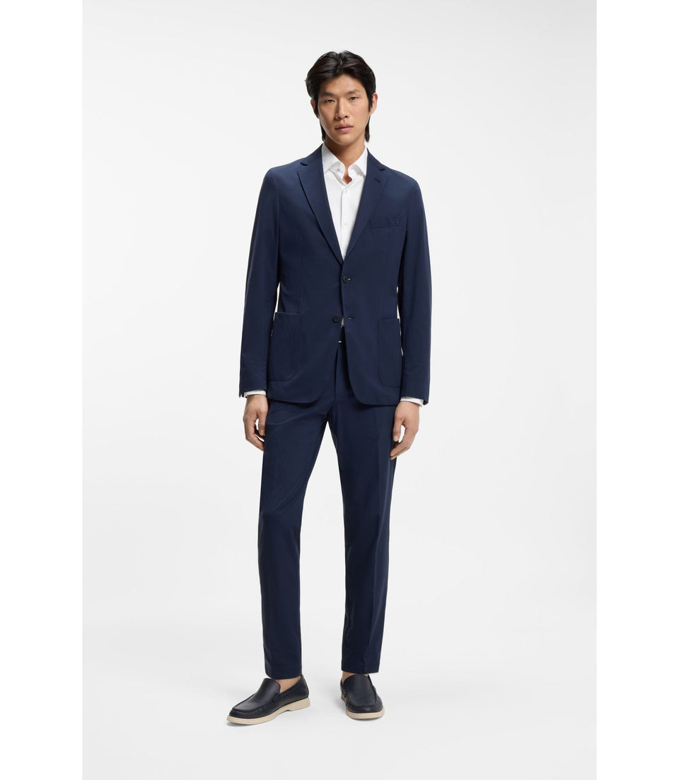 Boss Slim Fit Shirt In Performance Stretch Twill White