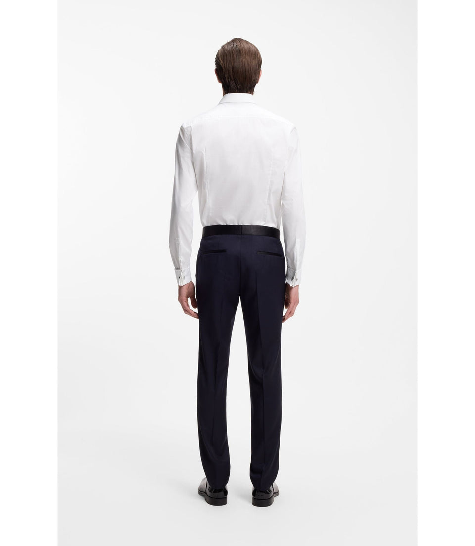Boss Slim Fit Dress Shirt In Easy Iron Stretch Cotton White