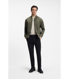 Boss Relaxed Fit T-Shirt In A Stretch Cotton Blend Light Beige