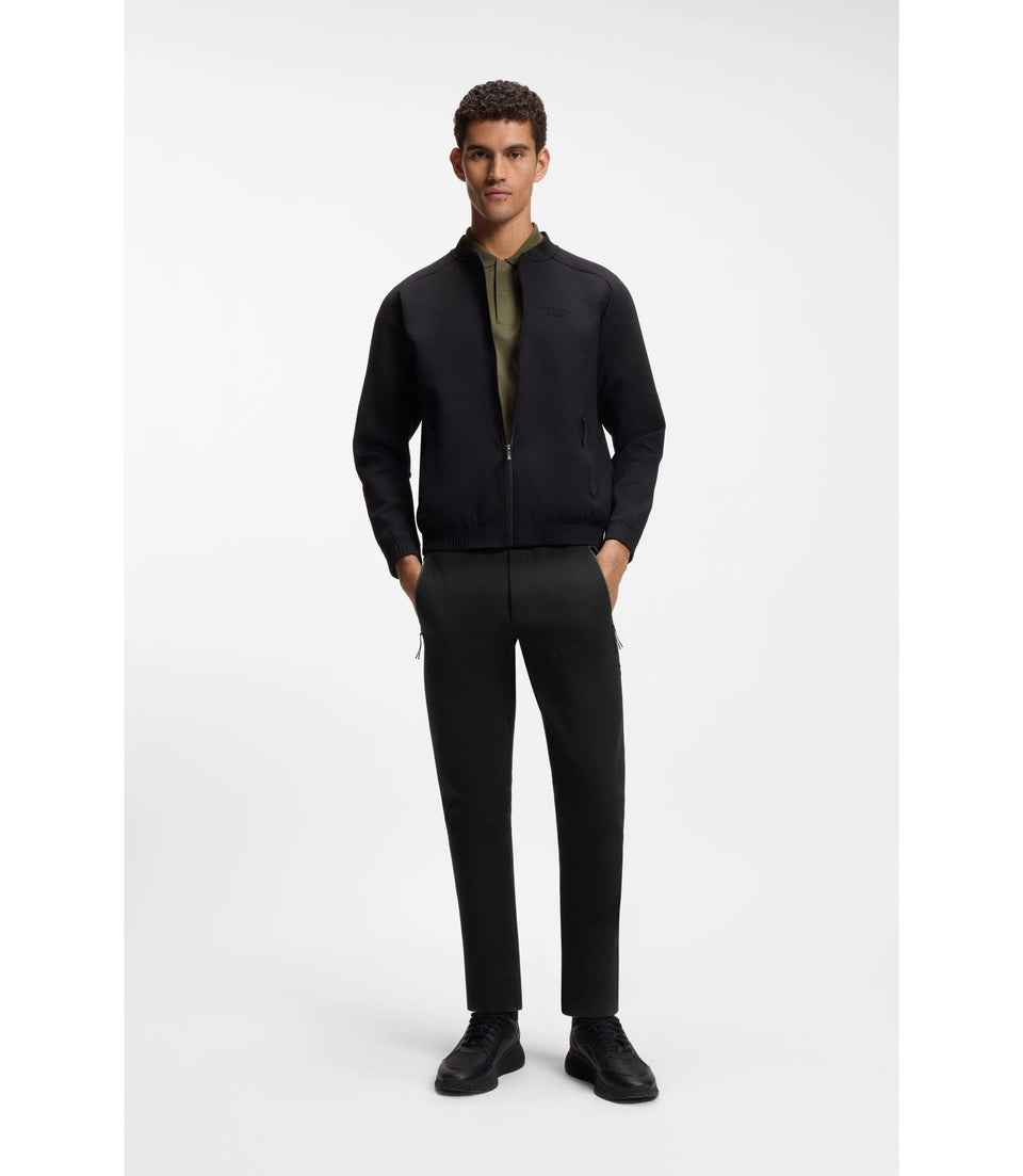 Boss Porsche X Boss Track Pants With Tonal Reflective Branding Black