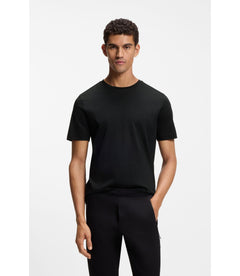 Boss Porsche X Boss Mercerized Cotton T Shirt With Rear Graphics Black