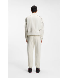Hugo X Rb Zipper Up Jacket With Bull Motif White