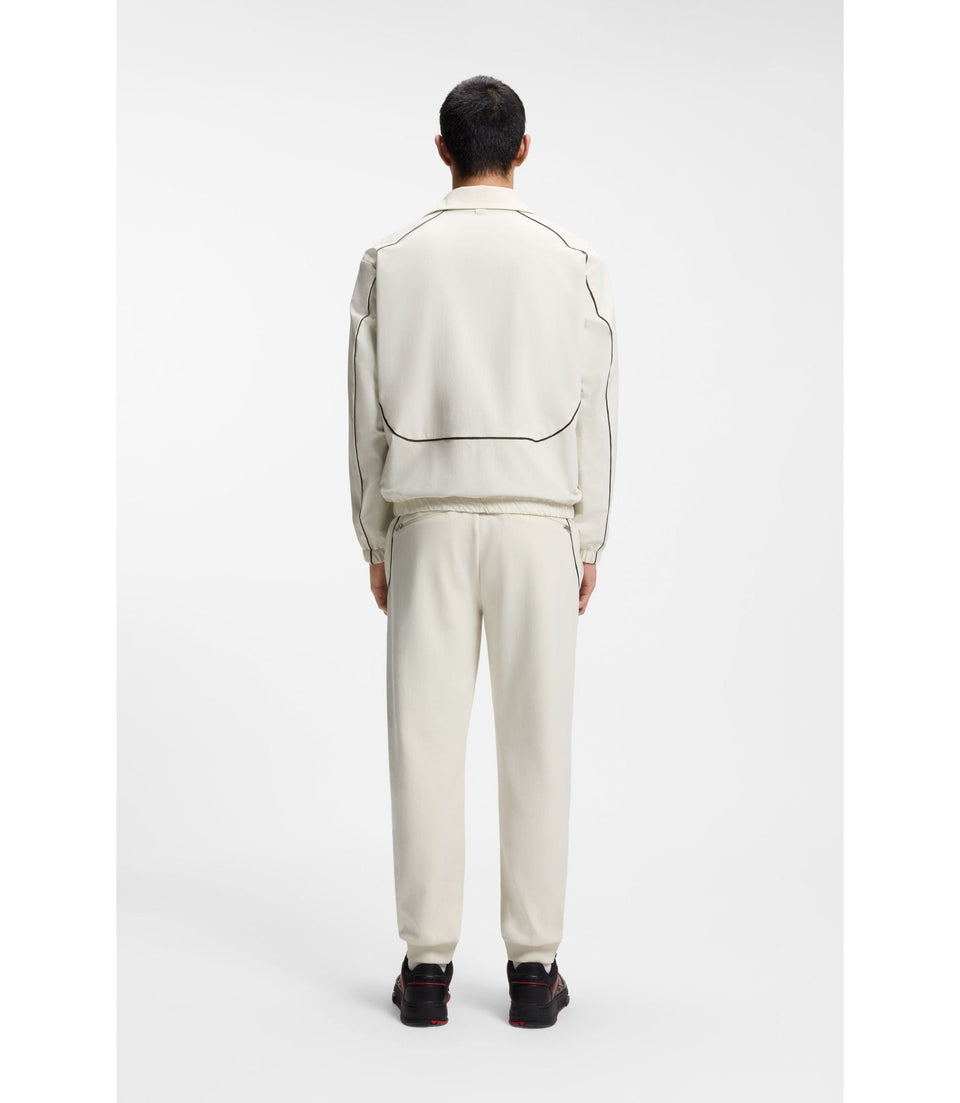 Hugo X Rb Zipper Up Jacket With Bull Motif White