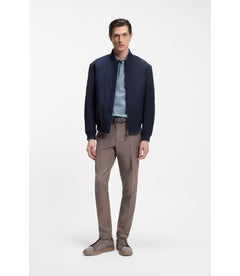 Boss X Aston Martin Polo Shirt In Wool Cotton Piqu Light Blue