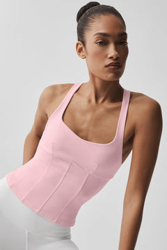 Alo Yoga Women'S Airbrush Sparks Fly Corset Tank