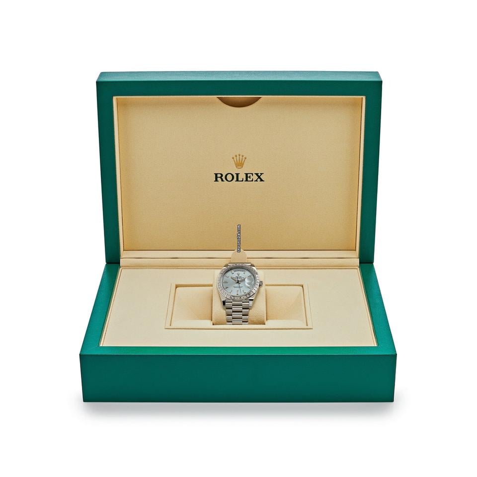 Rolex | Day-Date | 228396TBR | Platinum | 40 mm | Platinum | Blue | Automatic