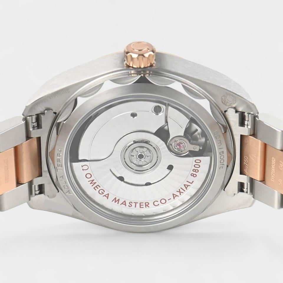 Omega Seamaster Aqua Terra Steel&Rose gold / 34 mm / Box&Papers / 220.20.34.20.59.00