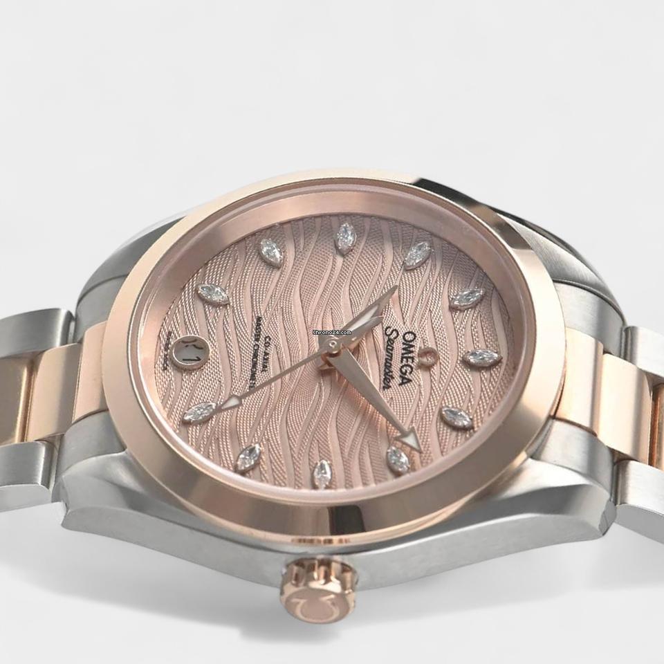 Omega Seamaster Aqua Terra Steel&Rose gold / 34 mm / Box&Papers / 220.20.34.20.59.00